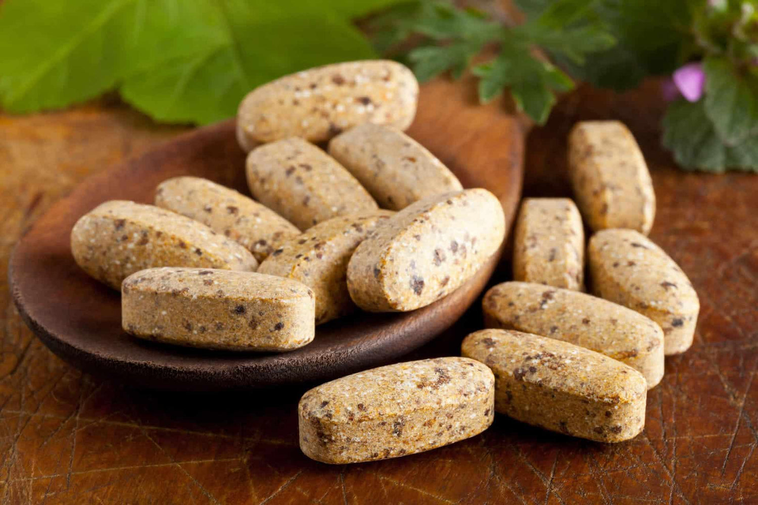 Closeup of antioxidant supplements