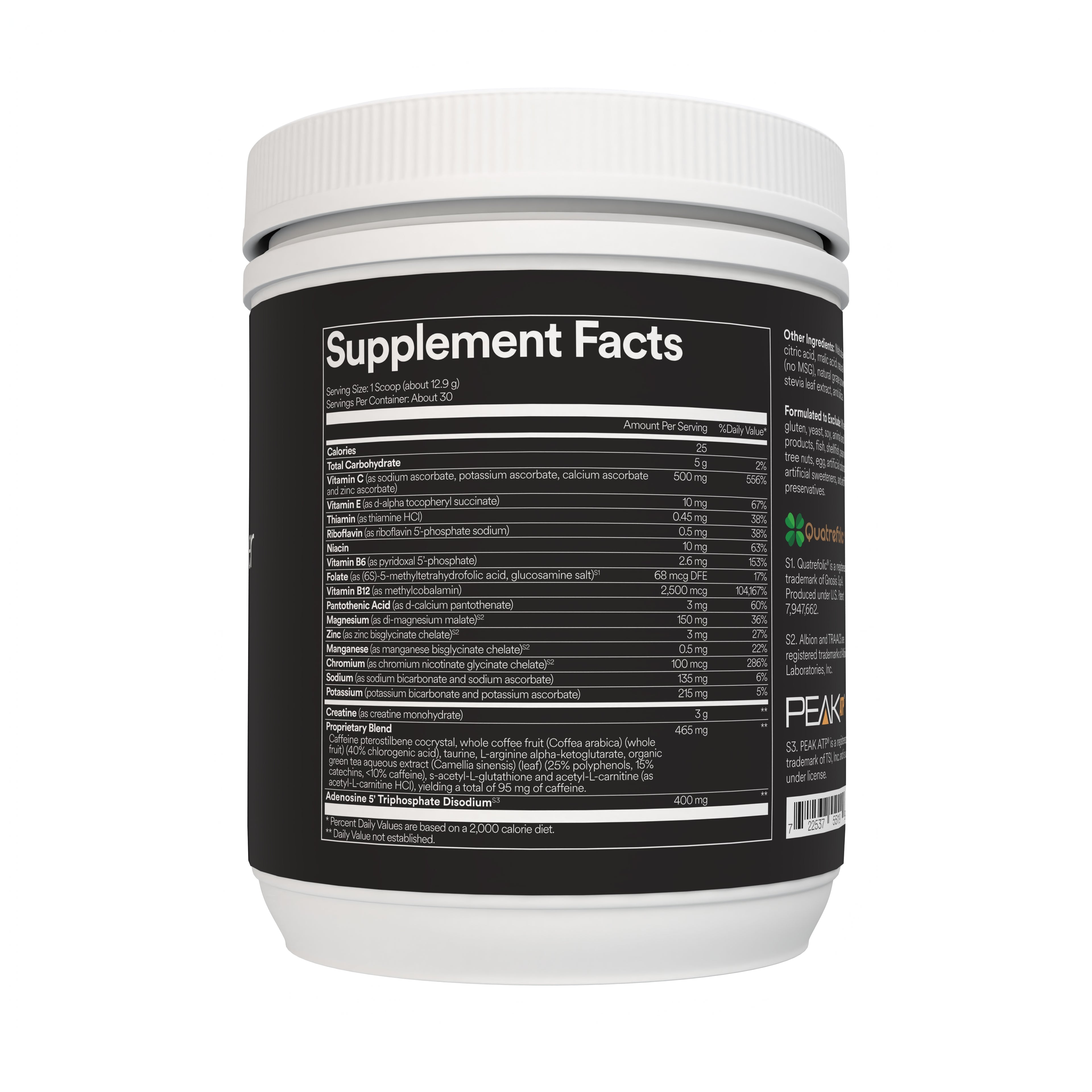 FitBoost+ supplement facts