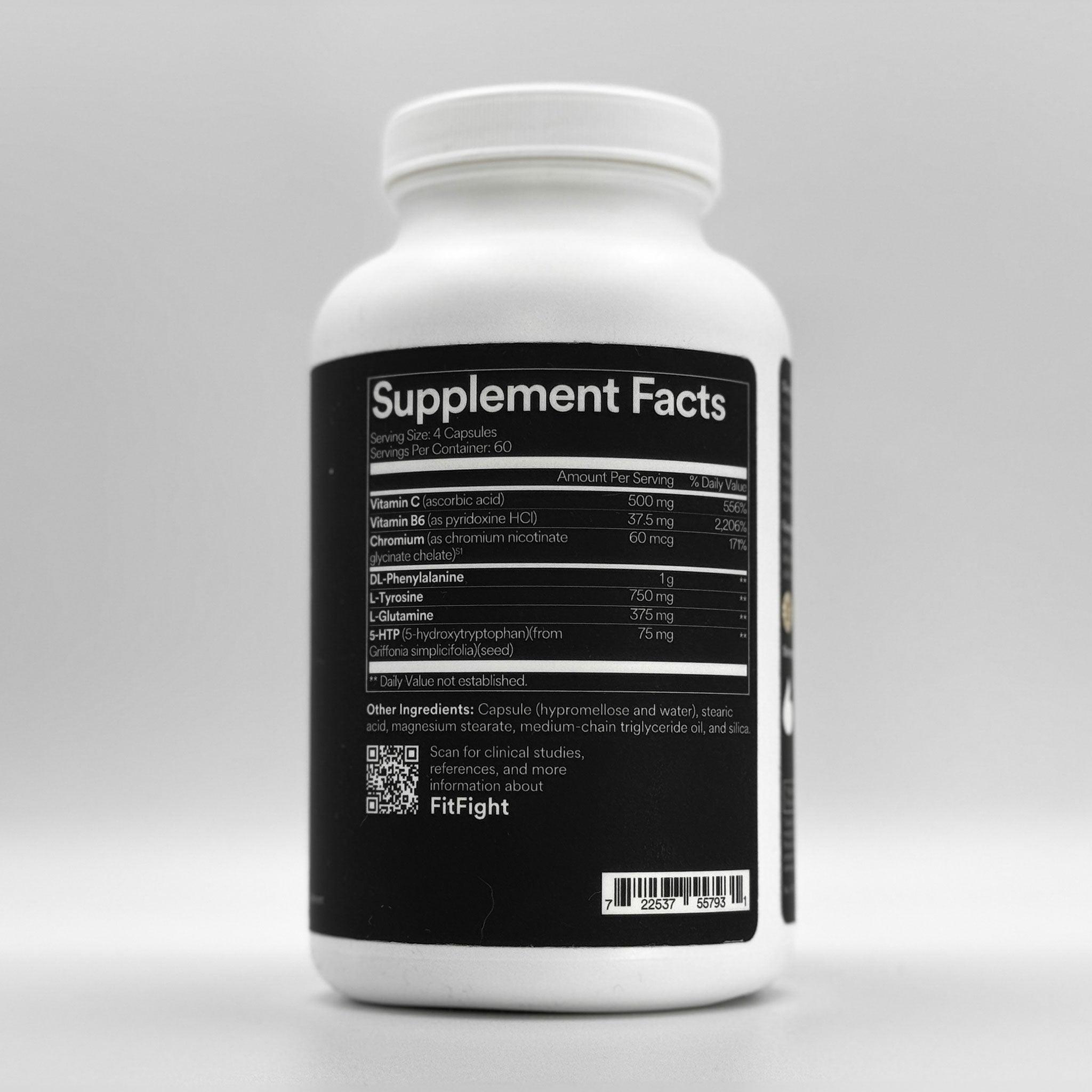 Fitties FitFight supplement facts label