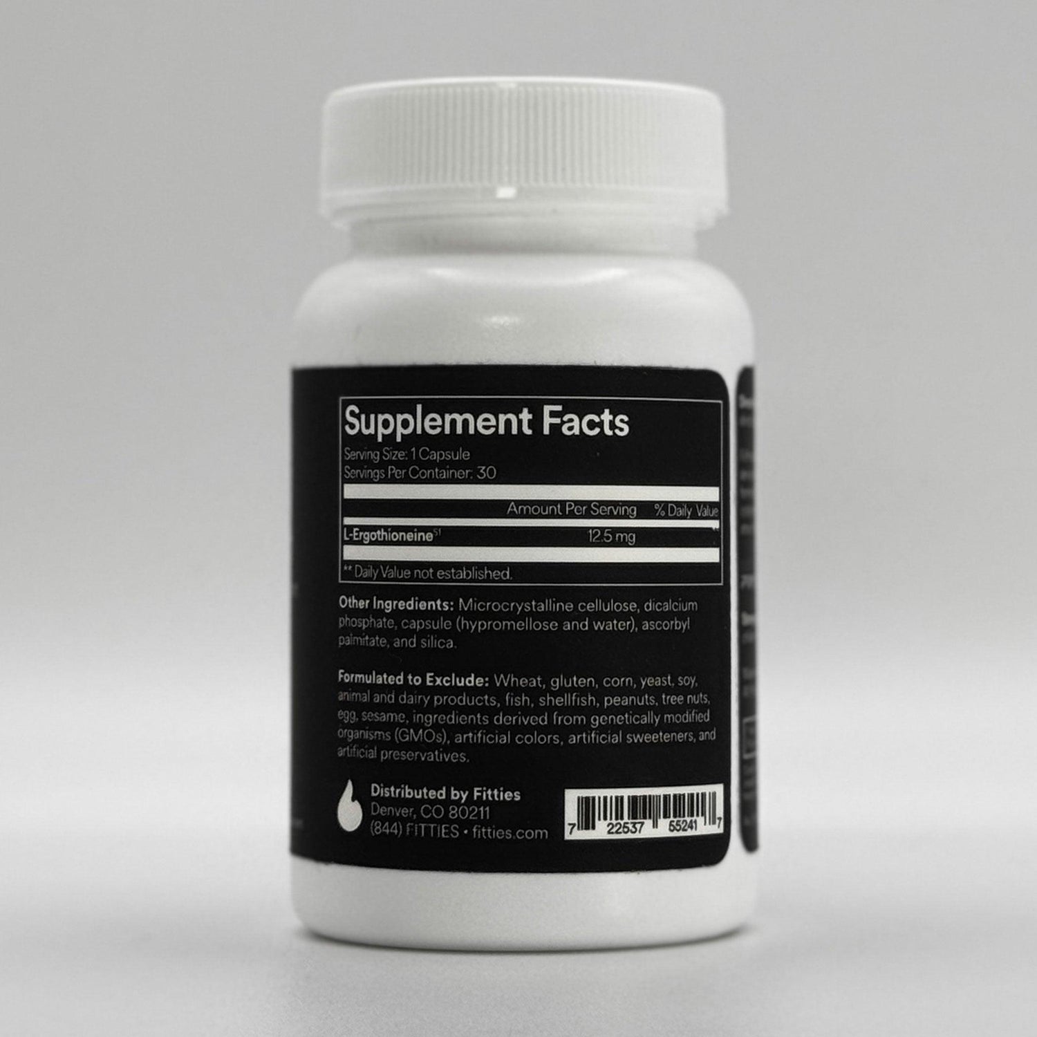 Fitties FitProtect supplement facts label