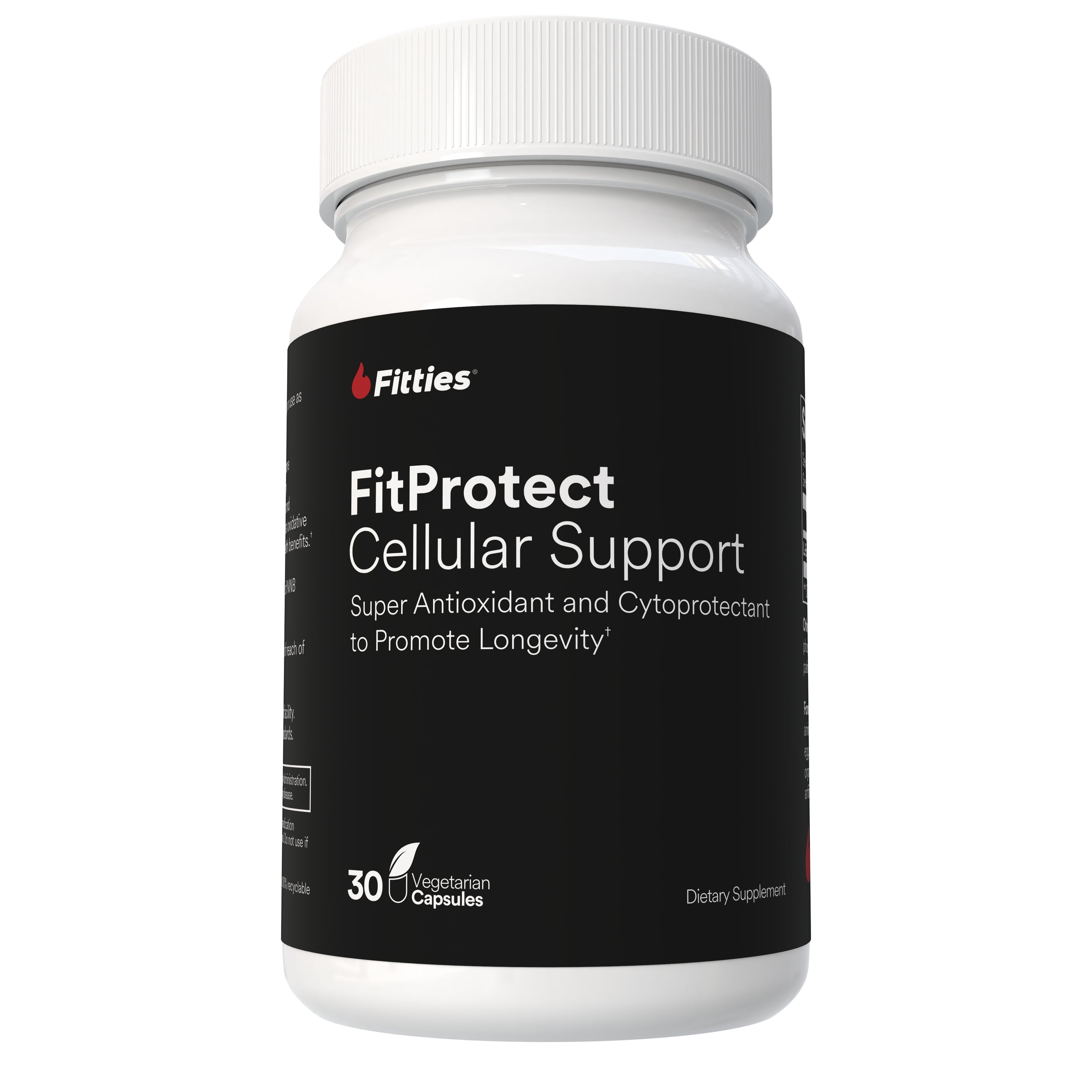 Fitties FitProtect supplement bottle on a white background