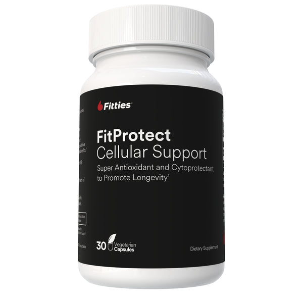 Fitties FitProtect supplement bottle on a white background