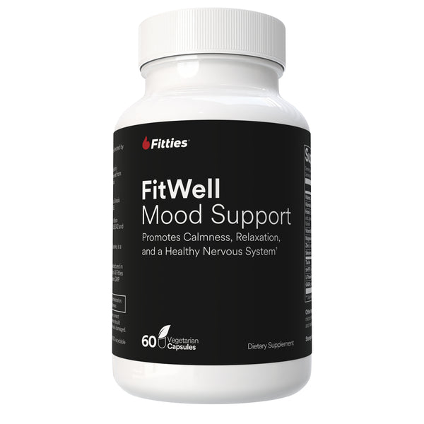 Fitties FitWell supplement bottle on a white background