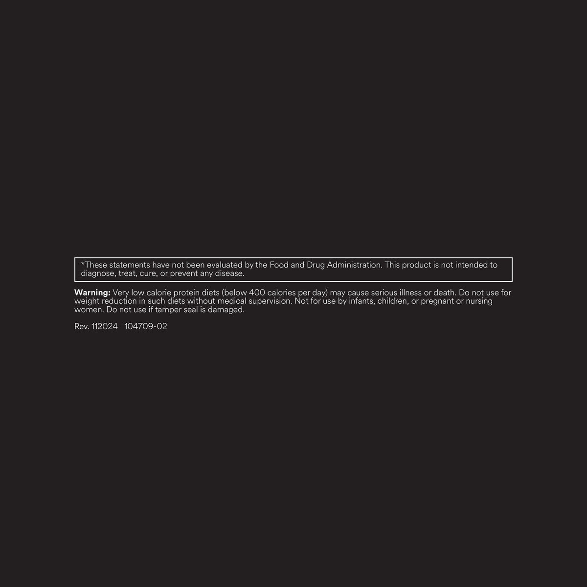 FitWhey+ Chocolate whey protein label, FDA statement and warning
